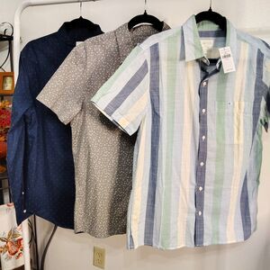 AMERICAN EAGLE Bundle Medium Men's Button-Up Short & Long Sleeve Shirts